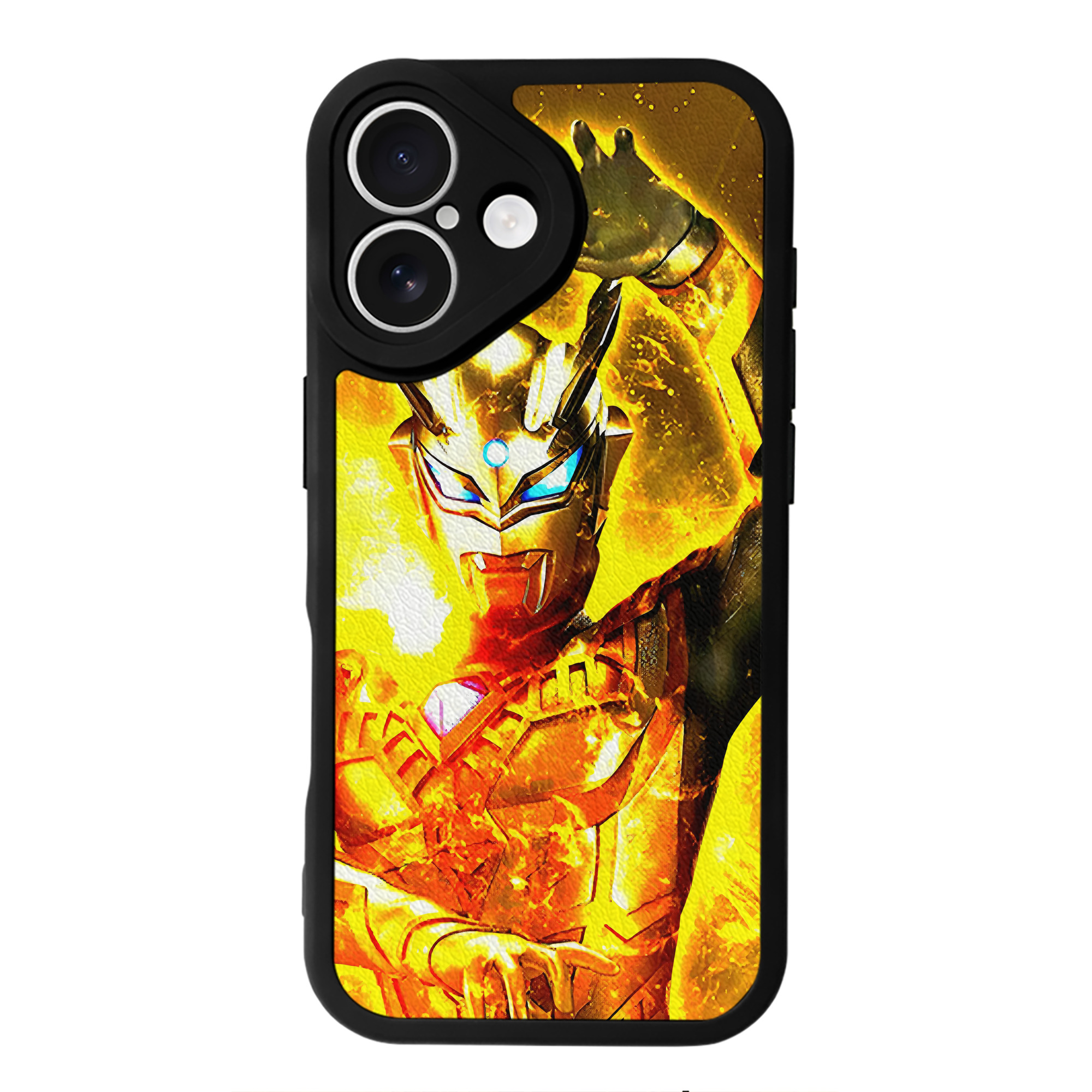 （画像用） ウルトラマン Ultraman 【iPhone 16シリーズ対応】シリコンスマホケース（レザー調） 材質：シリコン